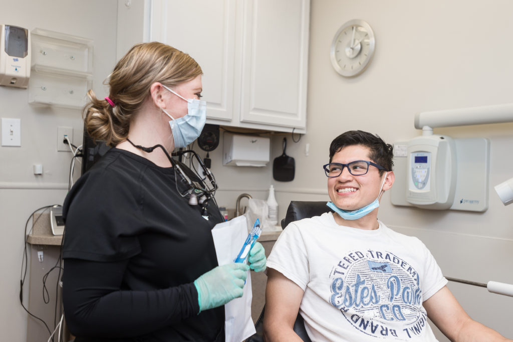#1 Dentist In Brooklyn Park & Brooklyn Center, MN with a patient