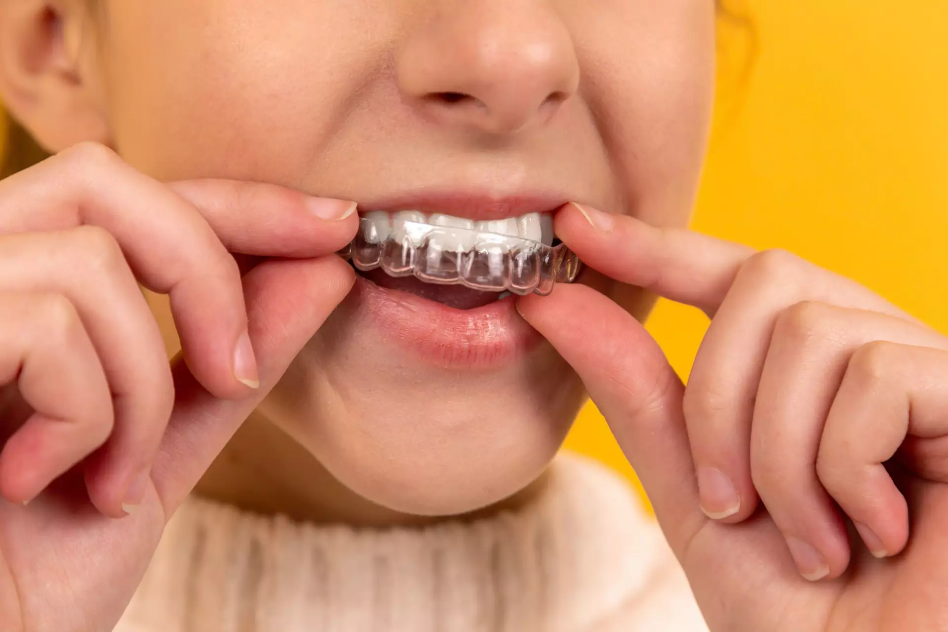 Girl with braces